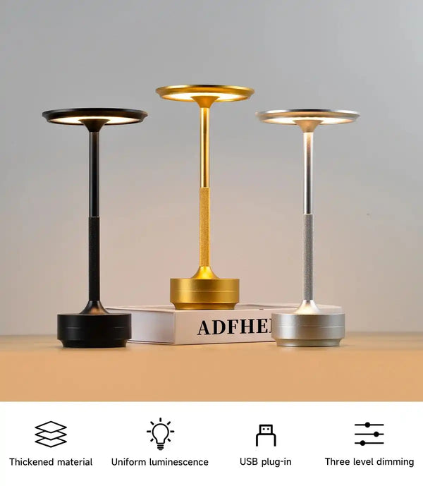 Zynella Aura: Professional Metal Cordless Table Lamp
