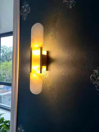 Royal Marble Wall Lamp Opulent Modern  Art Deco Inspired Illumination