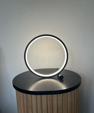 Zynella Circle LED Touch Sensitive Lamp Modern  Sculptural Spiral LED Fixture
