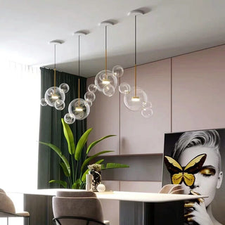 Jane Bubble Glass Pendants Modern  Elegant Teardrop LED Pendant