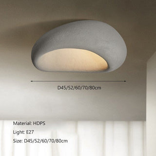 Grey Wabi Ceiling Lamp Modern  Sleek Linear Suspension Light