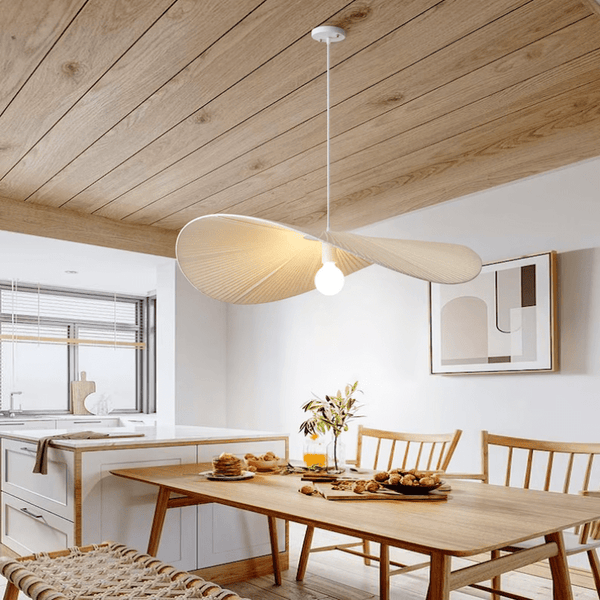 Charles Fabric Pendant Light Modern  Contemporary Crystal Statement Fixture - Zynella