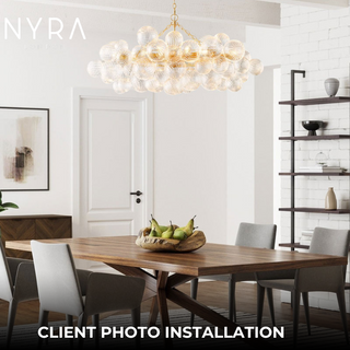 Zynella Blown Glass Pendant Modern  Classic Drum Shade Ceiling Light