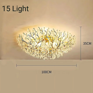 Selina Crystal Ceiling Lamp Luxurious Modern  Rustic Industrial Hanging Lamp