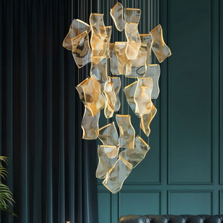 Levya Chandelier Modern  Minimalist Round Flush Mount