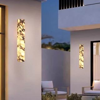 Mira Marble Minimalist Wall Light Modern  Art Deco Inspired Illumination