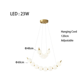 Vera Pearl Spiral Chandelier Opulent Modern  Sculptural Spiral LED Fixture