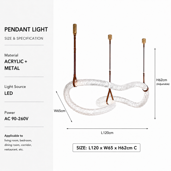 Zynella Alabaster Marble Pendant Chandelier