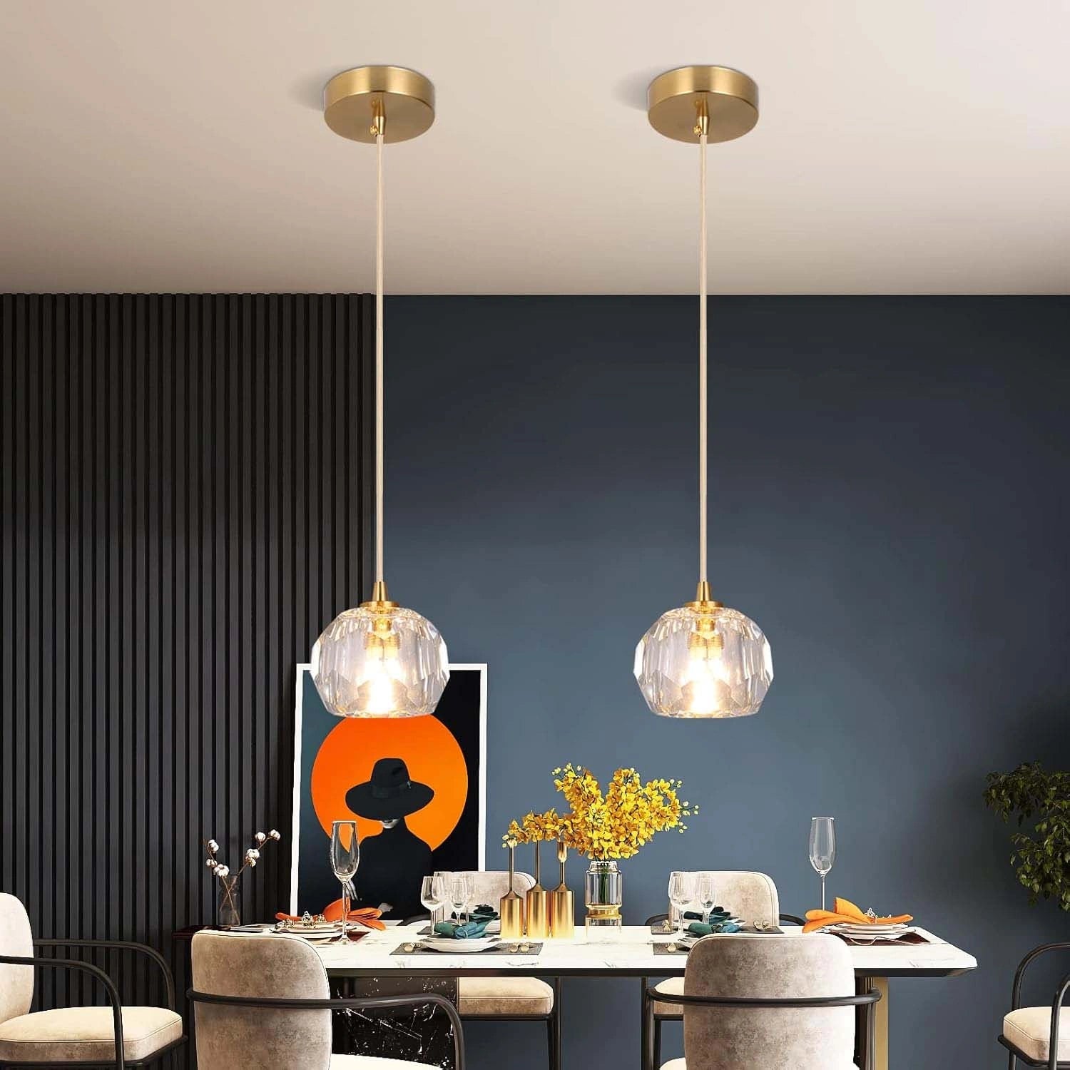 Elvi Crystal Modern Pendants