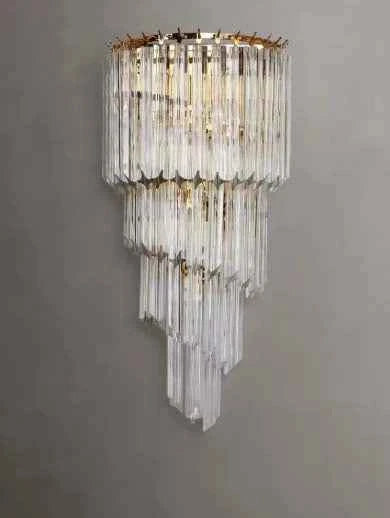 Alana Crystal Spiral Wall Lamp