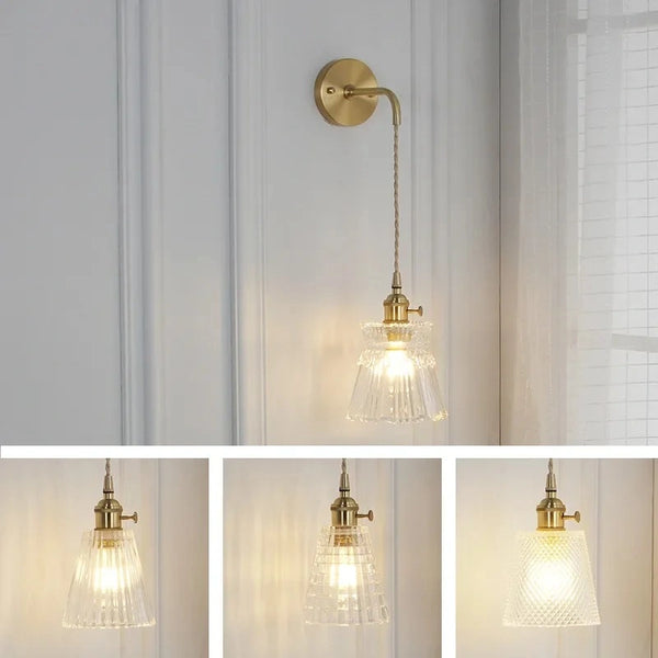 Leonardo Glass Modern Wall Lamp