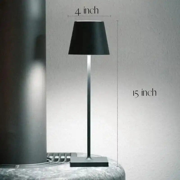 Zynella Aurelia: Modern Gold Cordless Table Lamps (Set of 2)