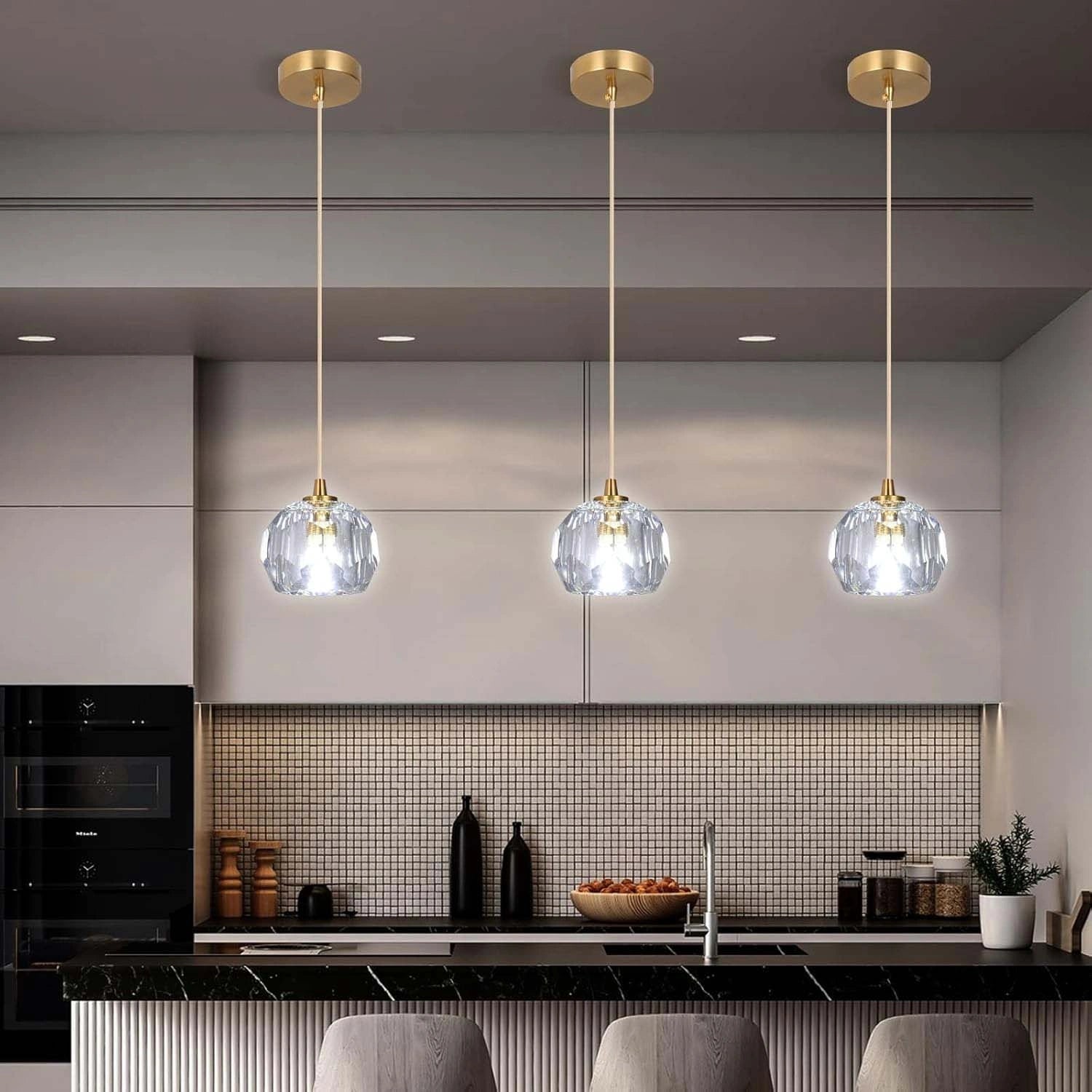 Elvi Crystal Modern Pendants