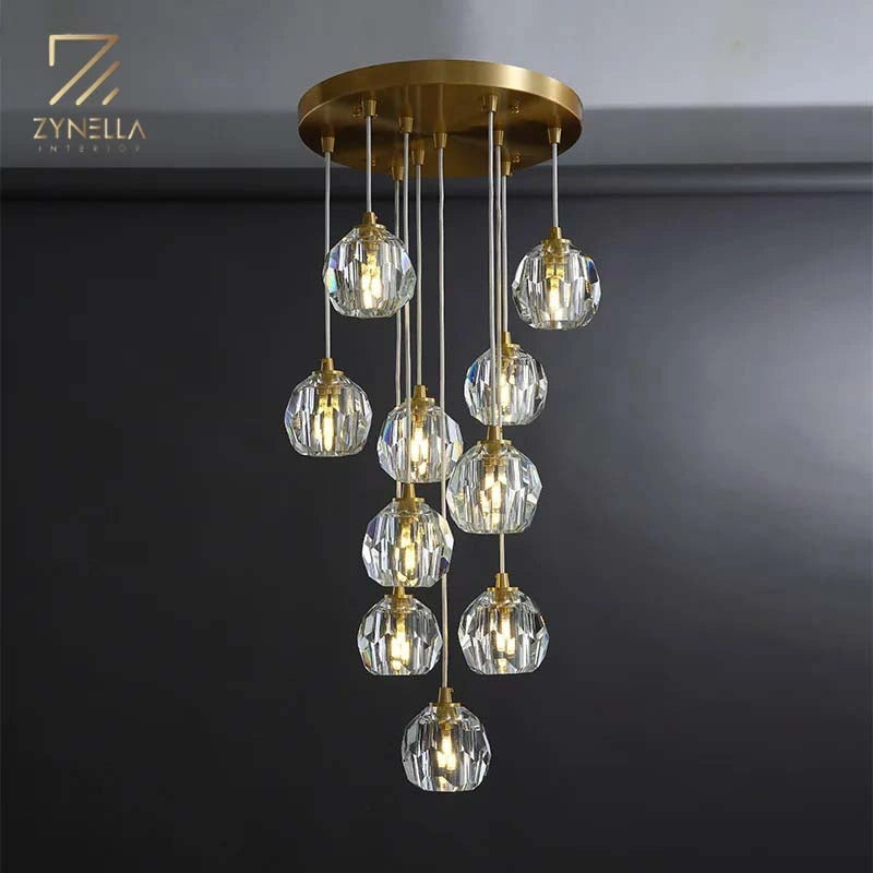Elvi Crystal Modern Pendants