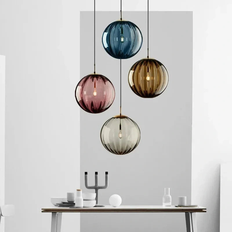 Zynella Bali Bubble Glass Pendants