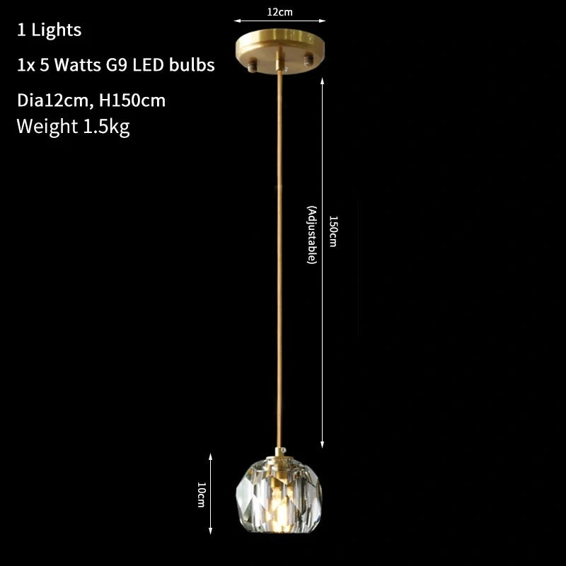 Elvi Crystal Modern Pendants