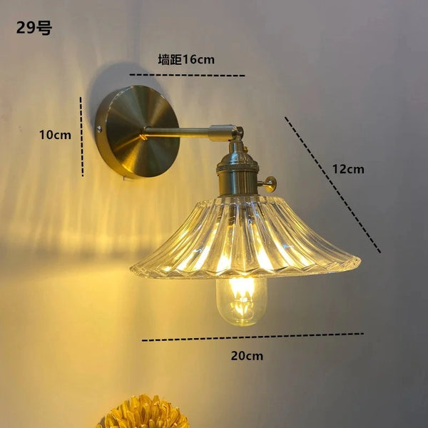 Leonardo Glass Modern Wall Lamp