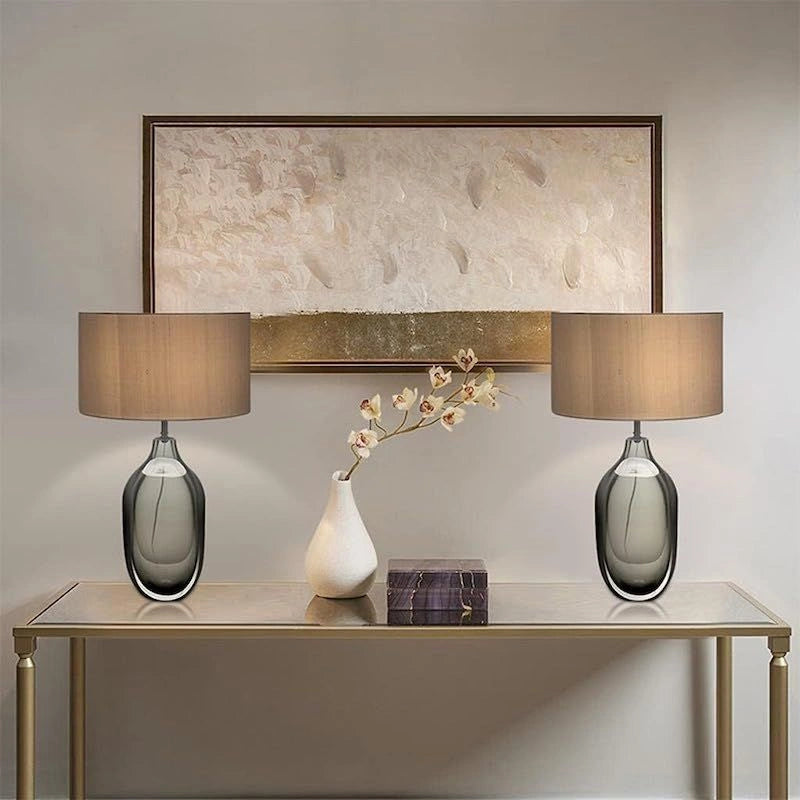 Eclipse Glass Modern Table Lamp