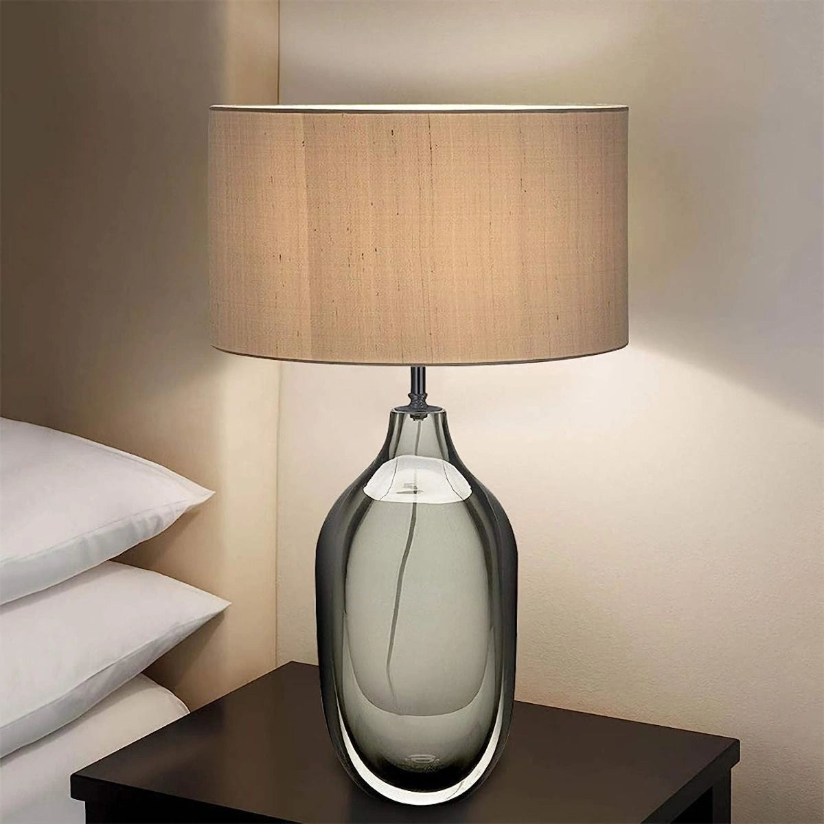 Eclipse Glass Modern Table Lamp