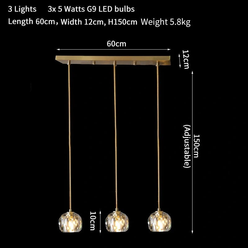 Elvi Crystal Modern Pendants