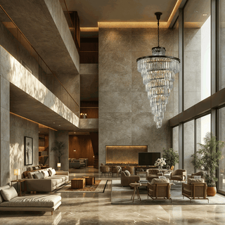 Elena Chandelier Modern  Opulent Multi-Tier Crystal Chandelier