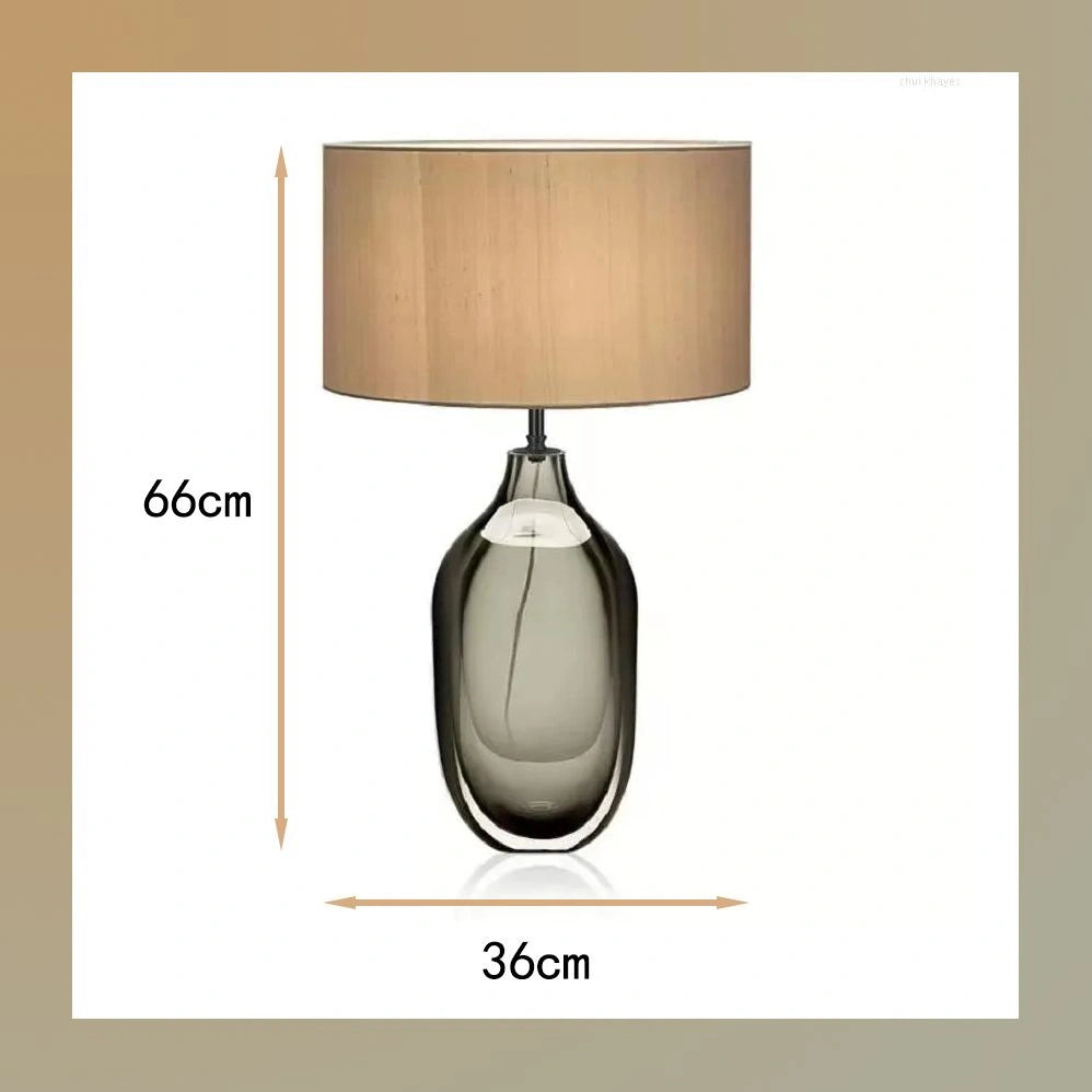 Eclipse Glass Modern Table Lamp