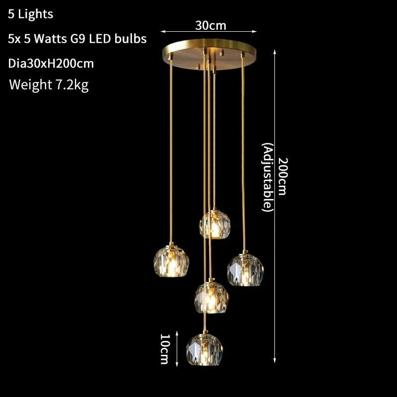 Elvi Crystal Modern Pendants