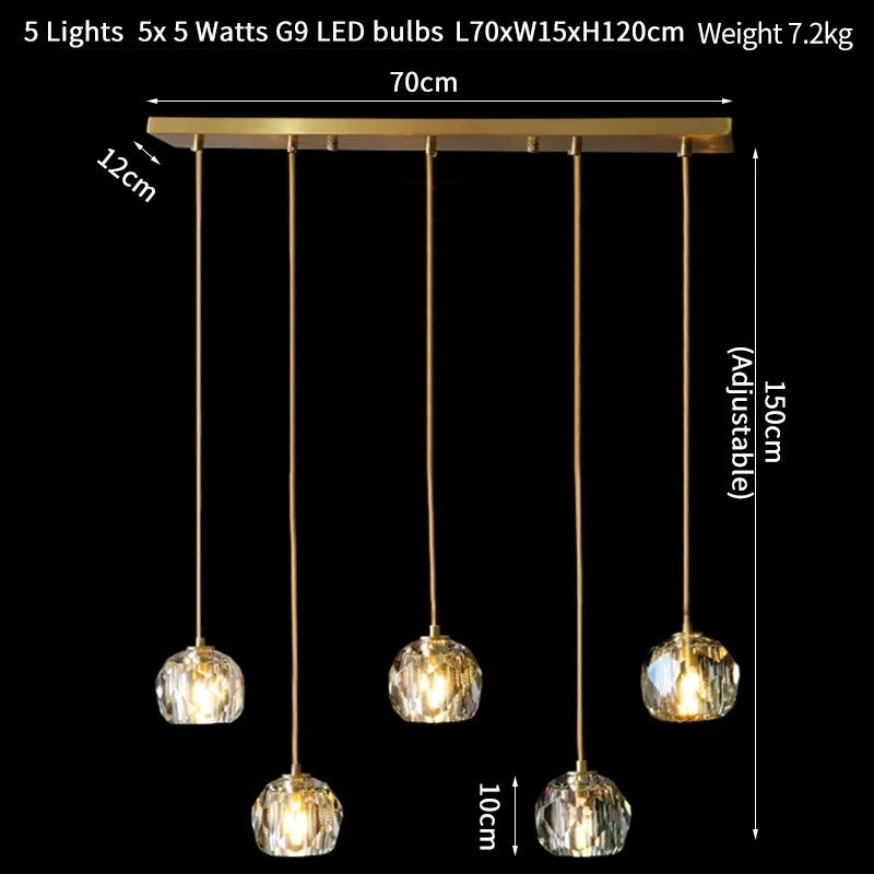 Elvi Crystal Modern Pendants