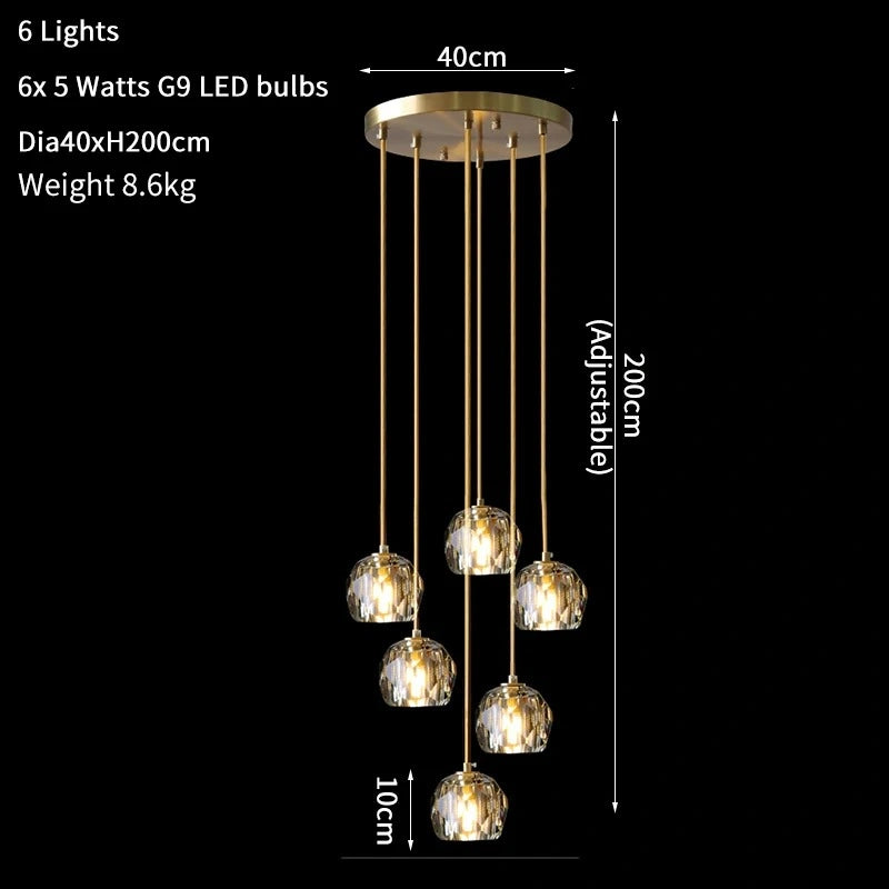 Elvi Crystal Modern Pendants