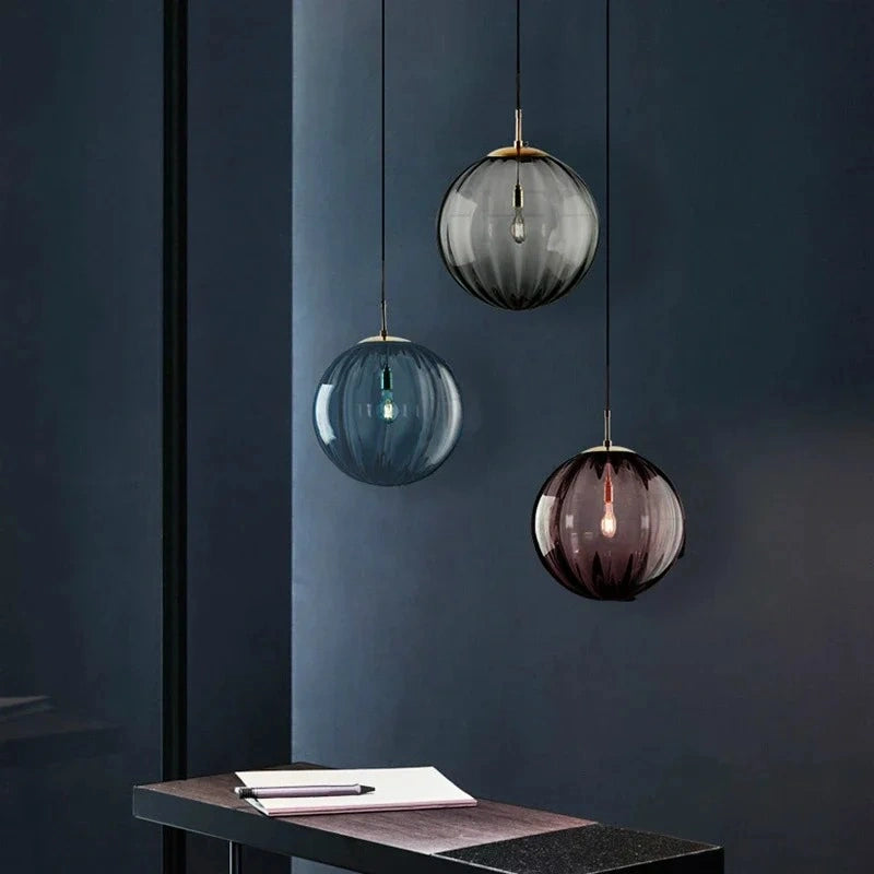 Zynella Bali Bubble Glass Pendants