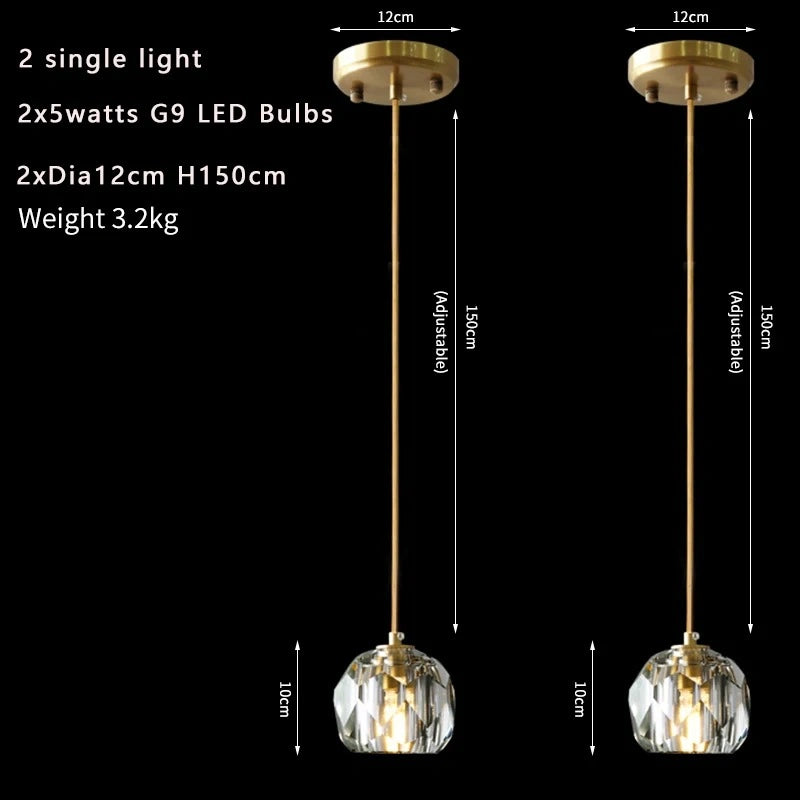 Elvi Crystal Modern Pendants