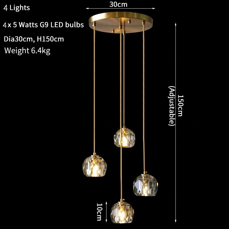 Elvi Crystal Modern Pendants