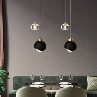 Laylah Crystal Pendant Modern  Luxury Marble Base Table Lamp