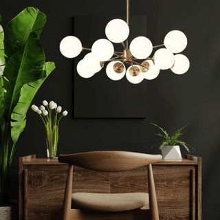Melanie Bubble Chandelier Modern  Ornate Antique Finish Fixture