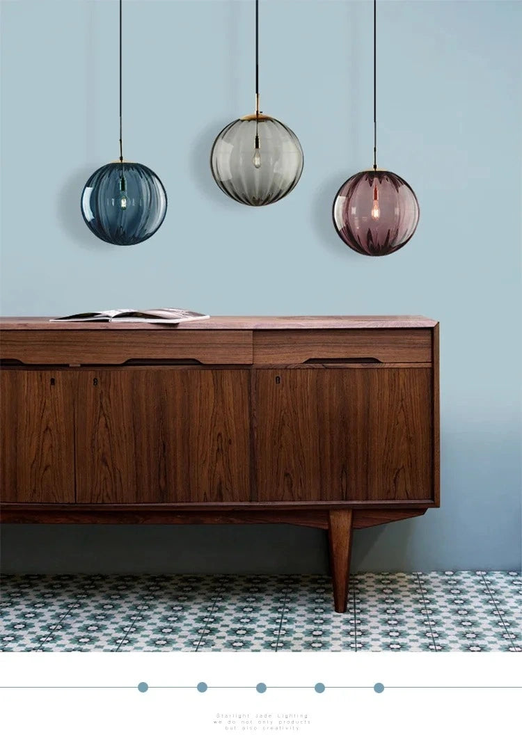 Zynella Bali Bubble Glass Pendants