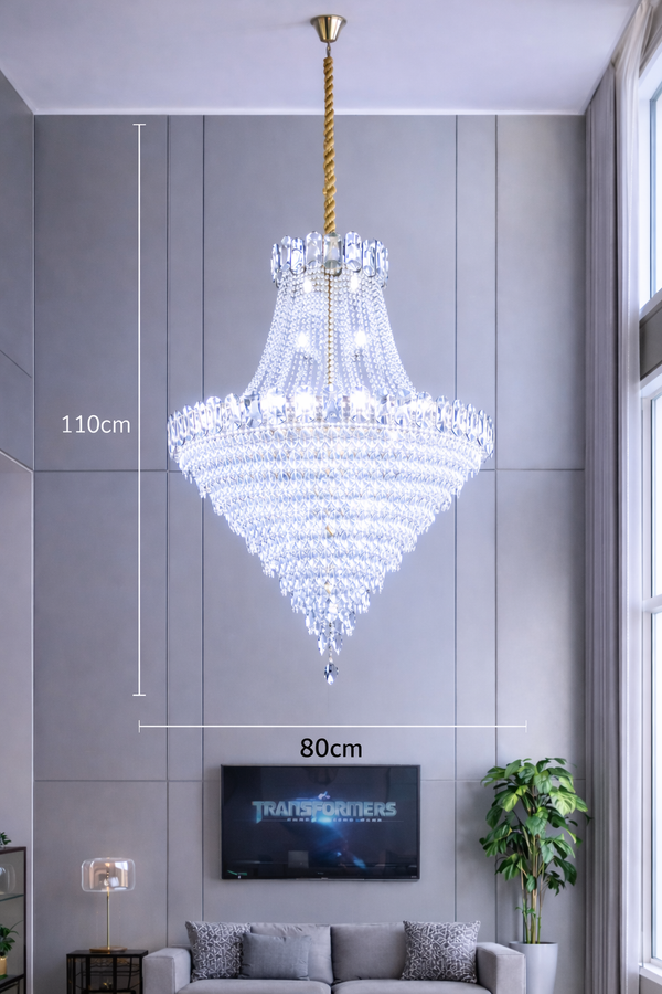 Mirova Modern Crystal Chandelier