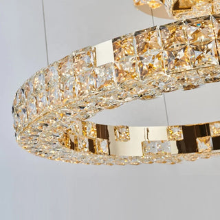 Grace Ring Chandelier Modern  Scandinavian Wooden Accent Light