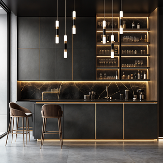 Camille Pendant Chandelier Modern  Sleek Linear Suspension Light