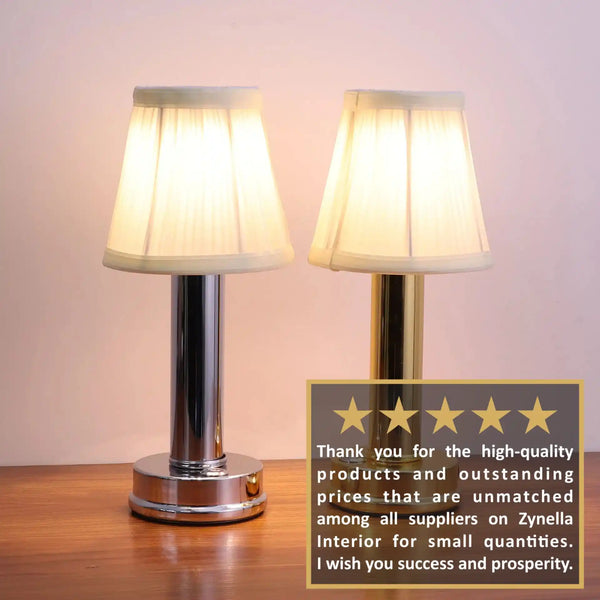 Zynella Aura Scholar: Modern Industrial Cordless Table Lamp