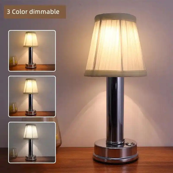 Zynella Aura Scholar: Modern Industrial Cordless Table Lamp