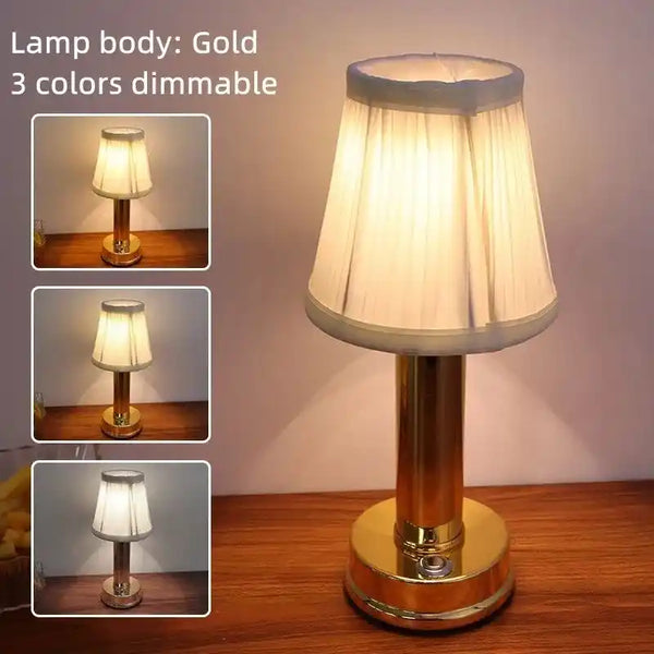 Zynella Aura Scholar: Modern Industrial Cordless Table Lamp