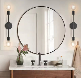 LuxeLine Twin Sconce Modern Geometric Design Lamp