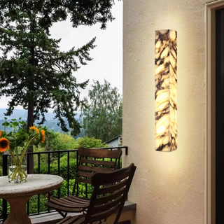 Mira Marble Minimalist Wall Light Modern  Art Deco Inspired Illumination