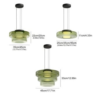 Scandinavian Glass Pendant Chic Modern  Elegant Teardrop LED Pendant