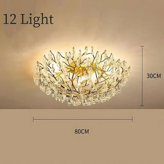 Selina Crystal Ceiling Lamp Luxurious Modern  Rustic Industrial Hanging Lamp