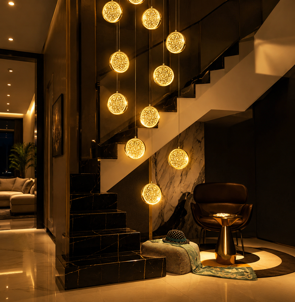 Zynella Elegant Nordic Crystal Ceiling Pendant