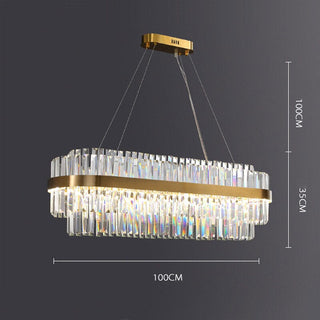 Orion Crystal Chandelier Refined Modern  Contemporary Crystal Statement Fixture