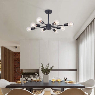 Kade Sputnik Chandelier Modern  Sculptural Spiral LED Fixture