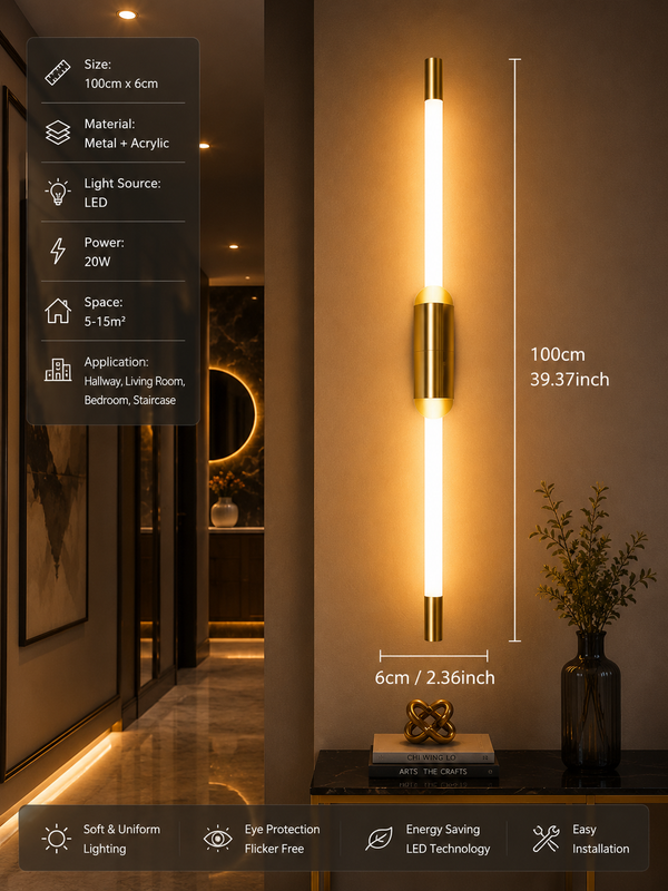 Zynella Nordic Cylindrical LED Wall Lamp