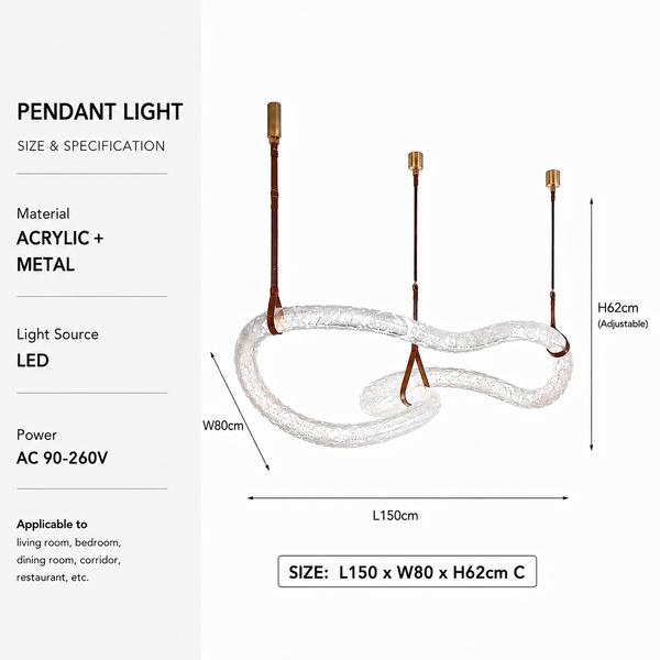 Zynella Alabaster Marble Pendant Chandelier